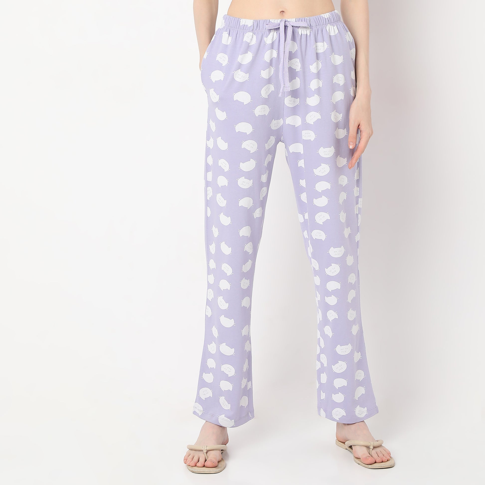 Animal Print Ankle Length Core Pyjamas