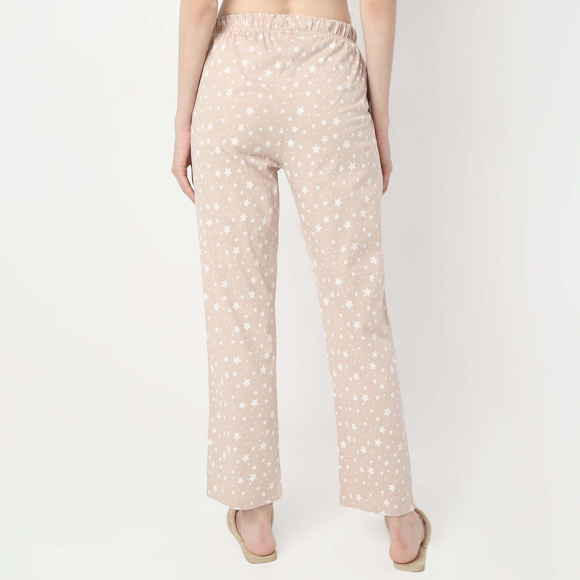 Regular Fit All Over Print Mid Rise Pyjamas