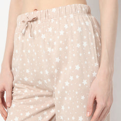 Regular Fit All Over Print Mid Rise Pyjamas