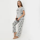 Regular Fit All Over Print Full Length Mid Rise Pyjamas