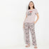 Regular Fit Animal Print Ankle Length Mid Rise Pyjamas