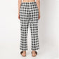 Regular Fit Checkered Ankle Length Mid Rise Pyjamas