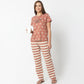 Regular Fit Printed Full Length Mid Rise Pyjamas