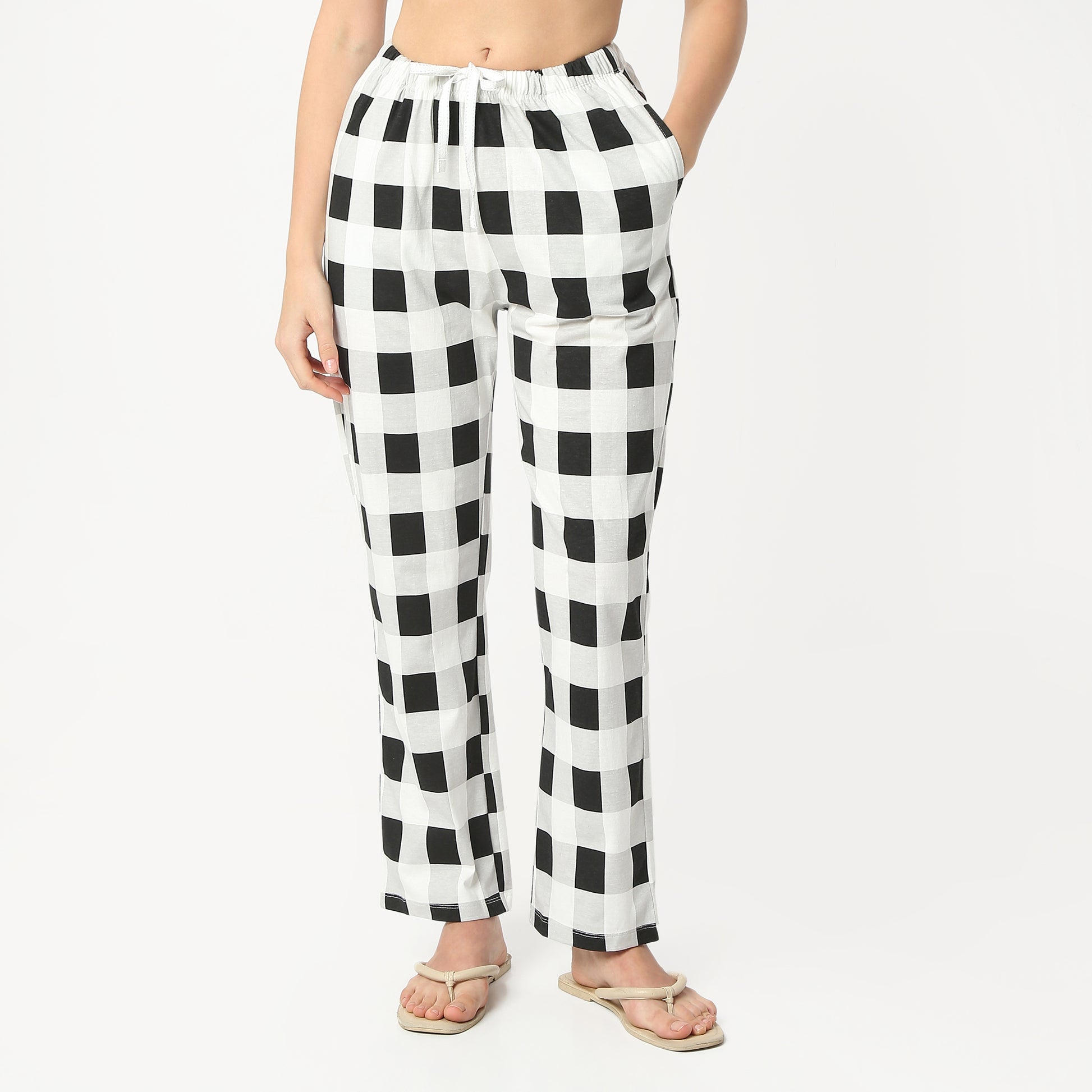 Regular Fit Printed Full Length Mid Rise Pyjamas