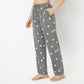 Stars & Moon Printed Mid Rise Core Pyjamas
