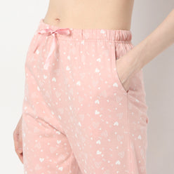 Regular Fit Printed Mid Rise Pyjamas