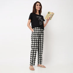 Cotton Checkered Lounge Pyjamas