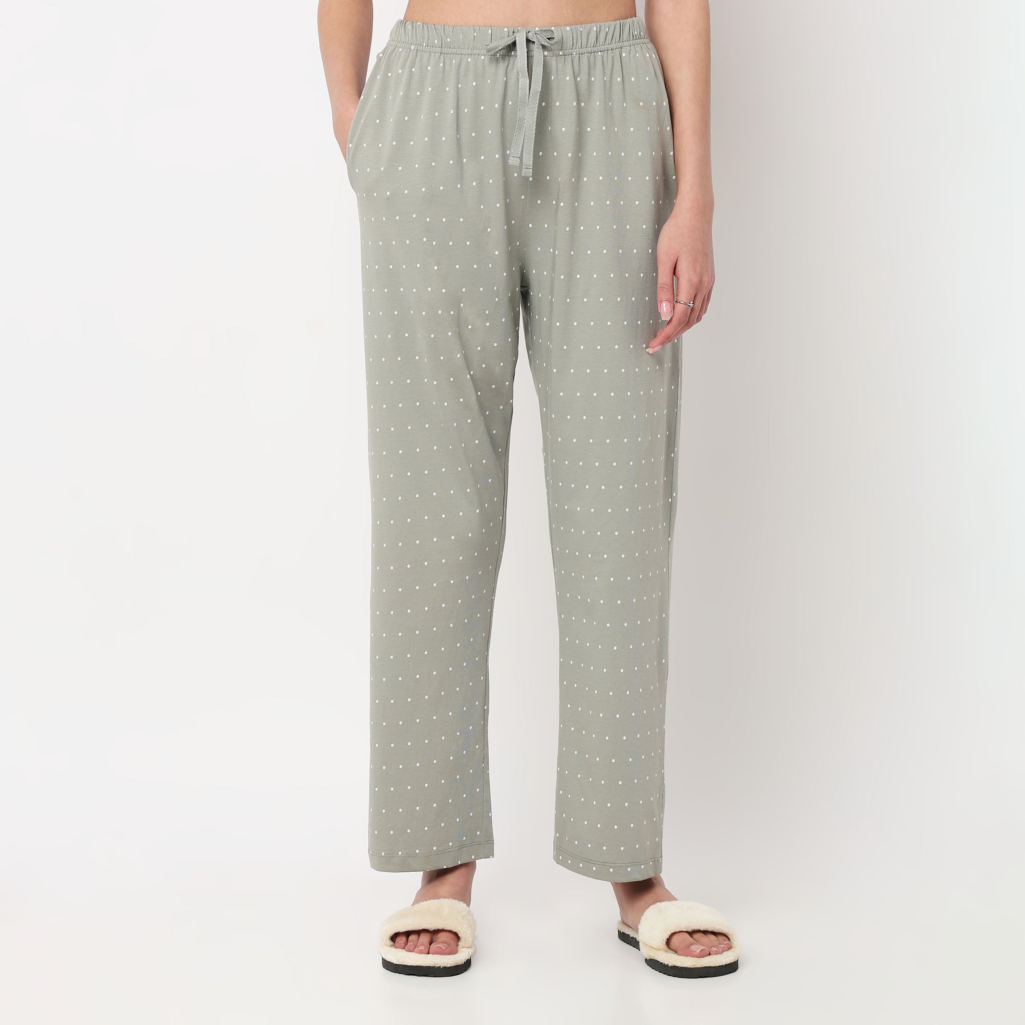  Polka Dot Cotton Lounge Pyjamas