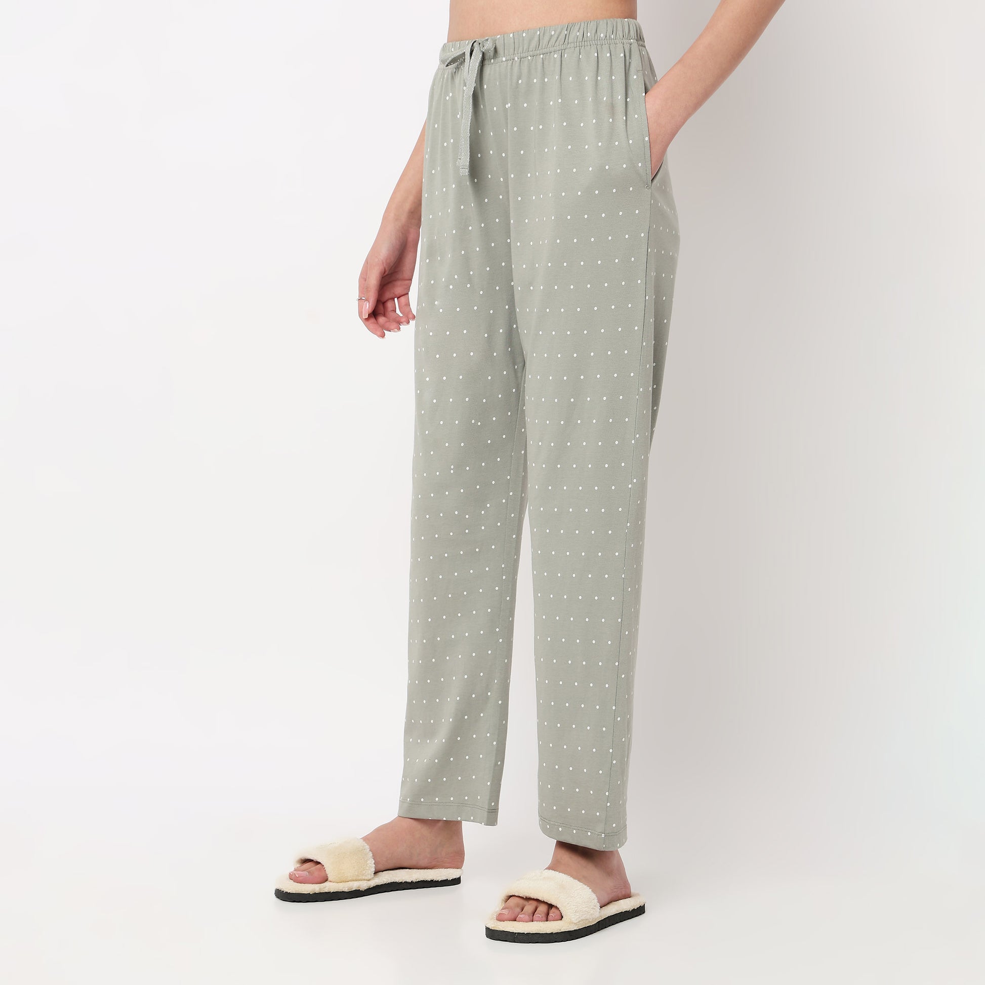  Polka Dot Cotton Lounge Pyjamas