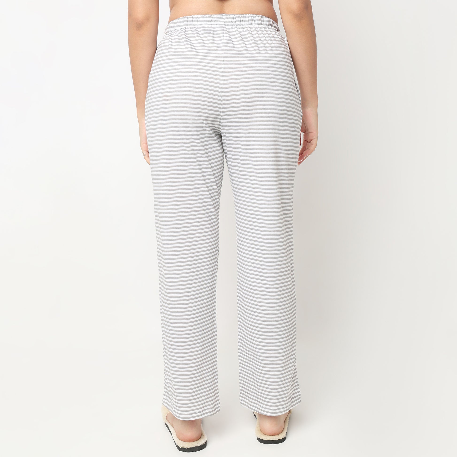 Cotton Striped Lounge Pyjama