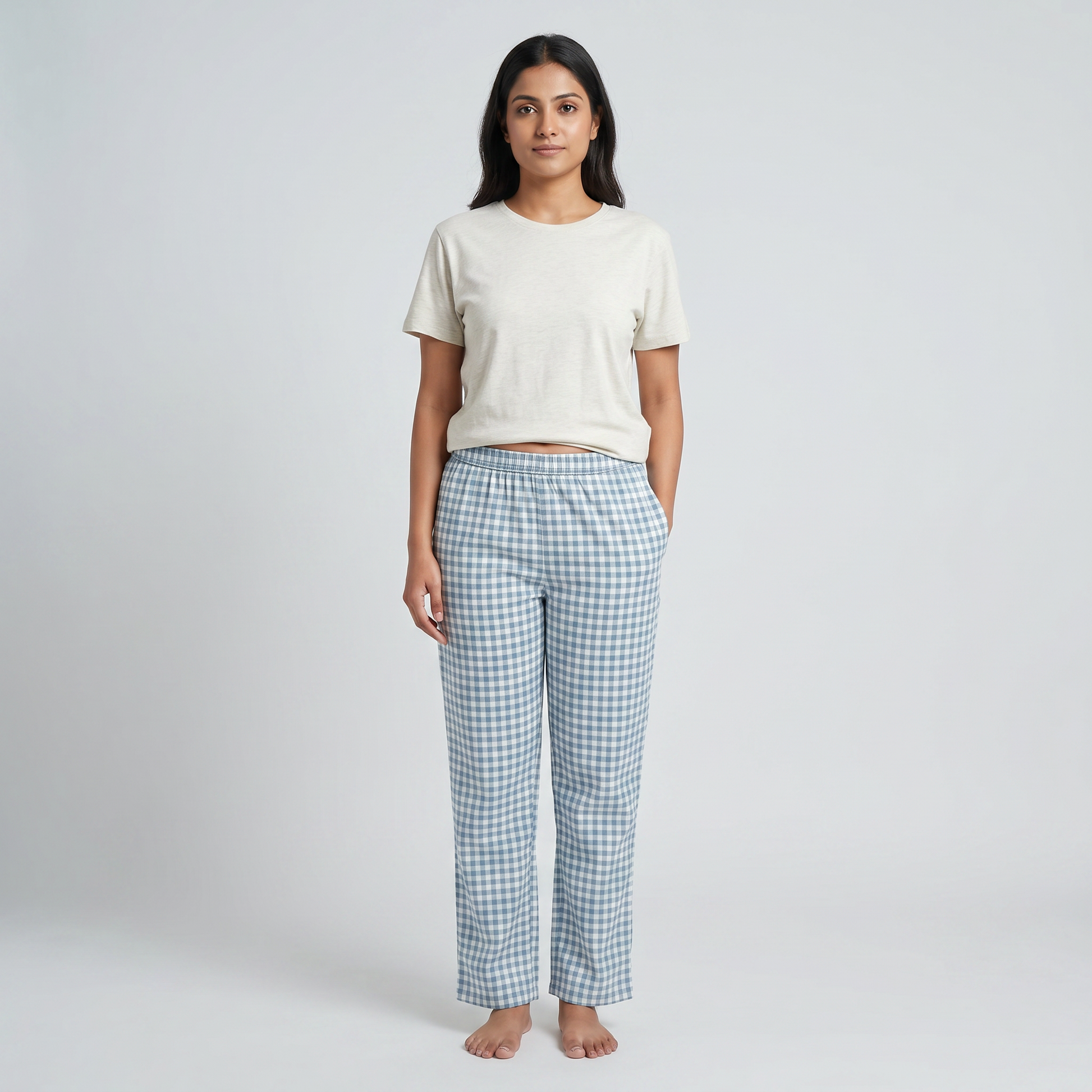 Cotton Checkered Lounge Pyjamas