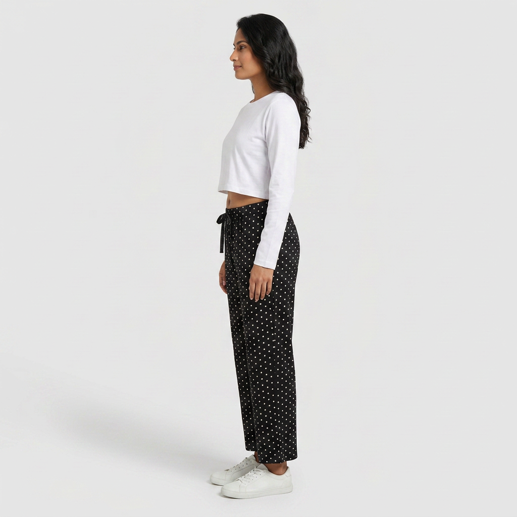 Cotton Polka Dot Lounge Pyjama