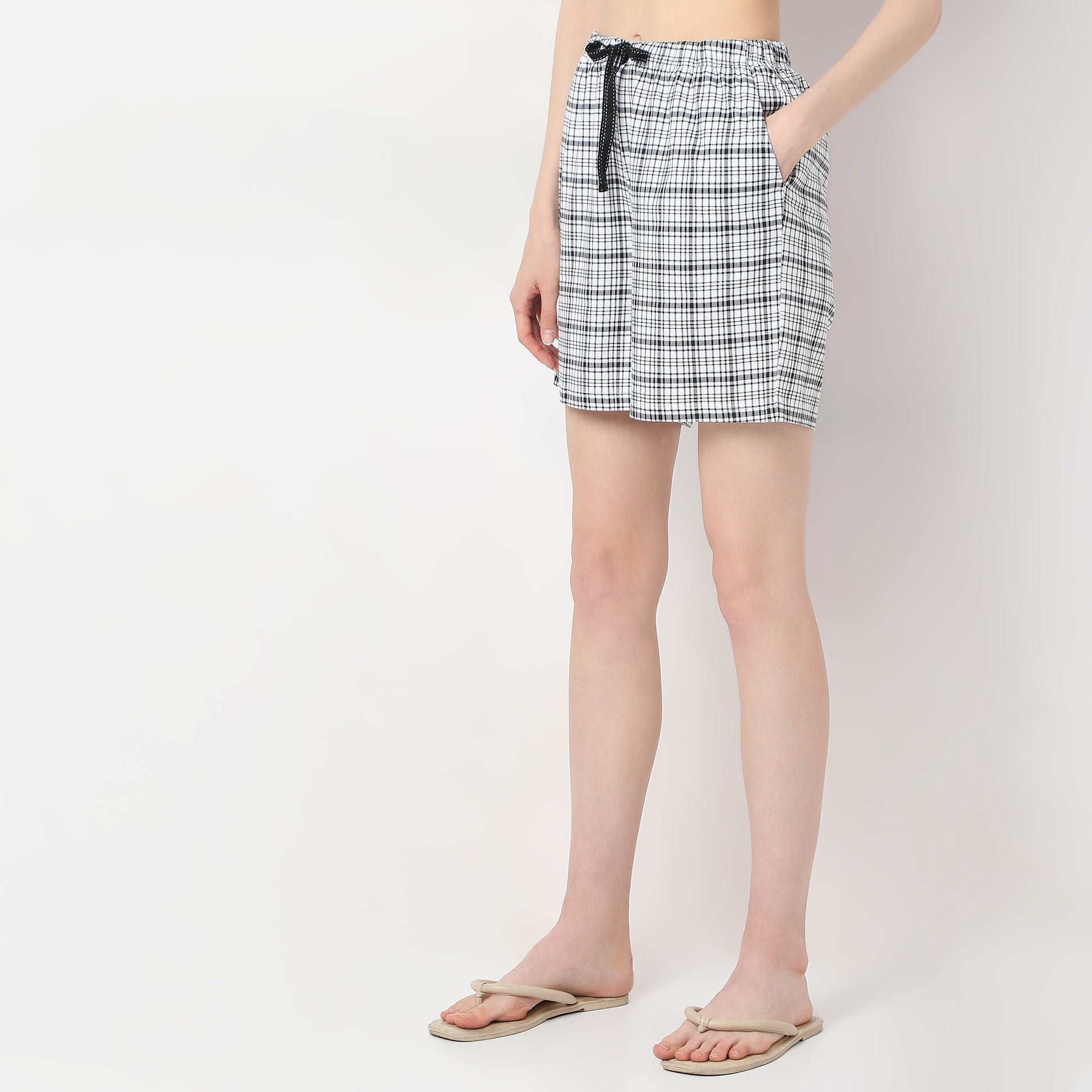 Printed Cotton Shorts