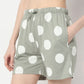 Regular Fit Polka Dot Mid Rise Shorts