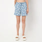 Regular Fit Printed Above Knee Mid Rise Shorts