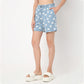 Regular Fit Printed Above Knee Mid Rise Shorts