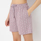 Self-Love Print Mid Rise Core Shorts