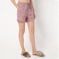 Regular Fit Printed Above Knee Mid Rise Shorts