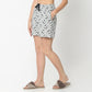 Regular Fit Printed Above Knee Mid Rise Shorts