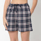 Regular Fit Checkered Above Knee Mid Rise Shorts