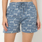 Text Print Loungwear Shorts