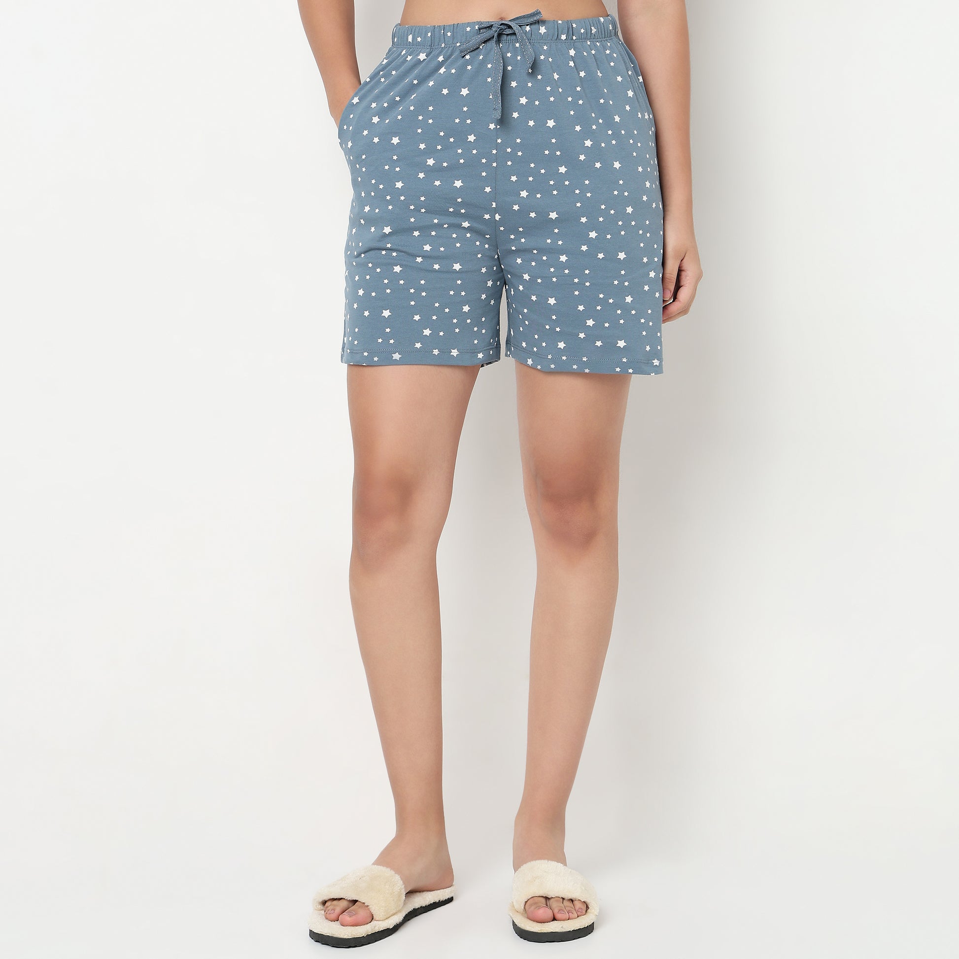 Cotton Fabric Printed Shorts