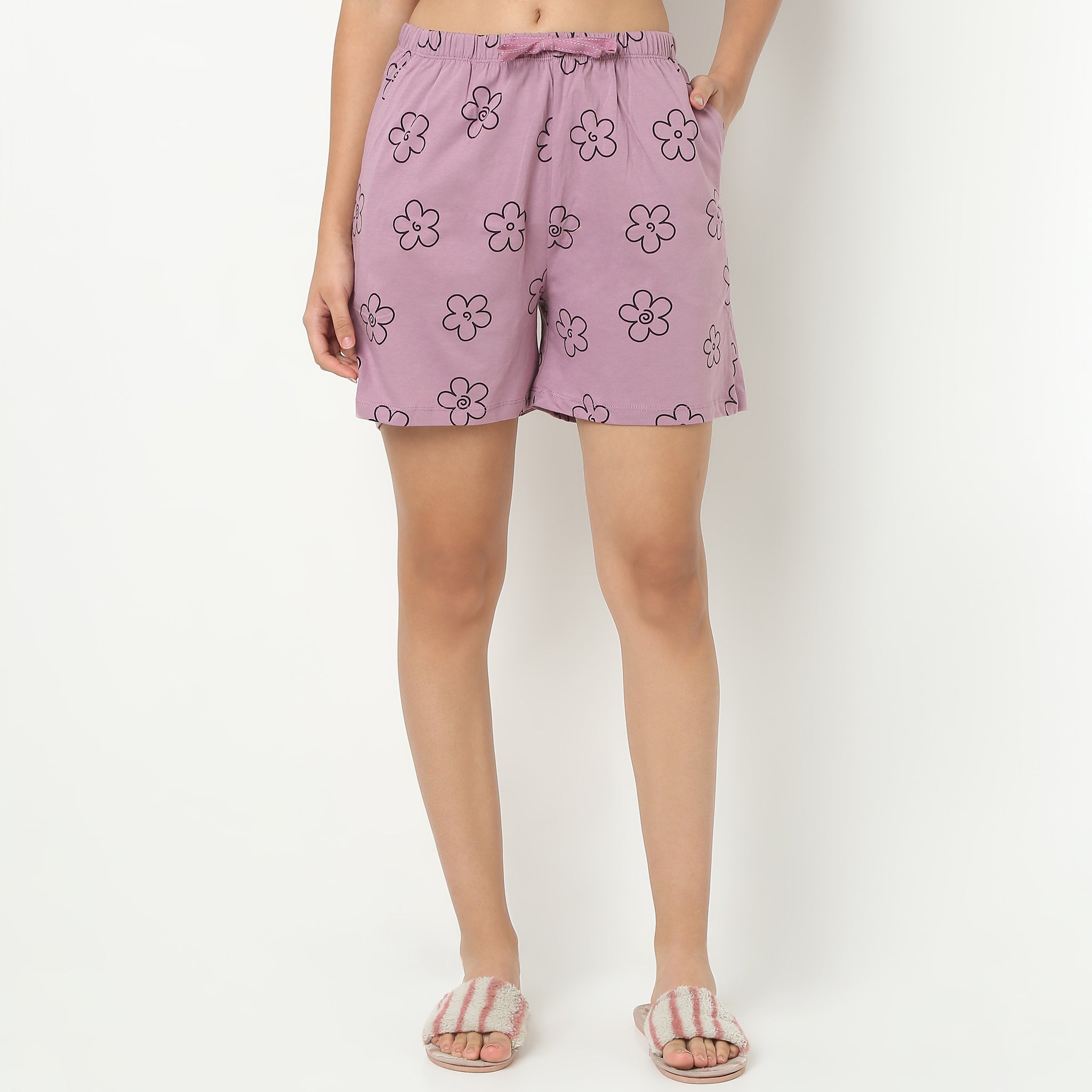 Floral Printed Loungewear Shorts