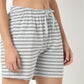 Horizontal Striped Loungewear Shorts