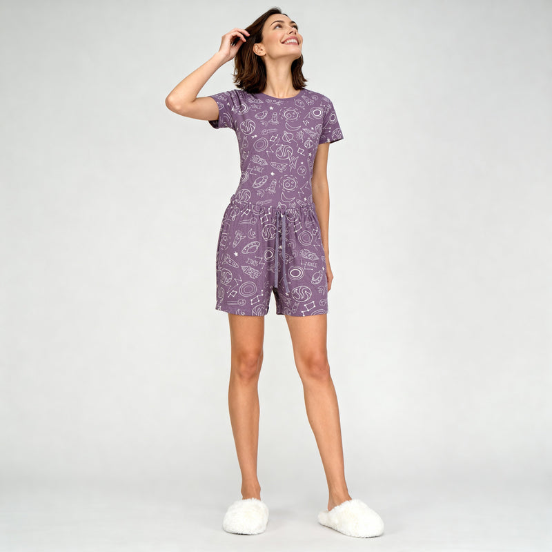 Cotton Printed Lounge Shorts