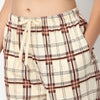 Regular Fit Checkered Above Knee Mid Rise Shorts