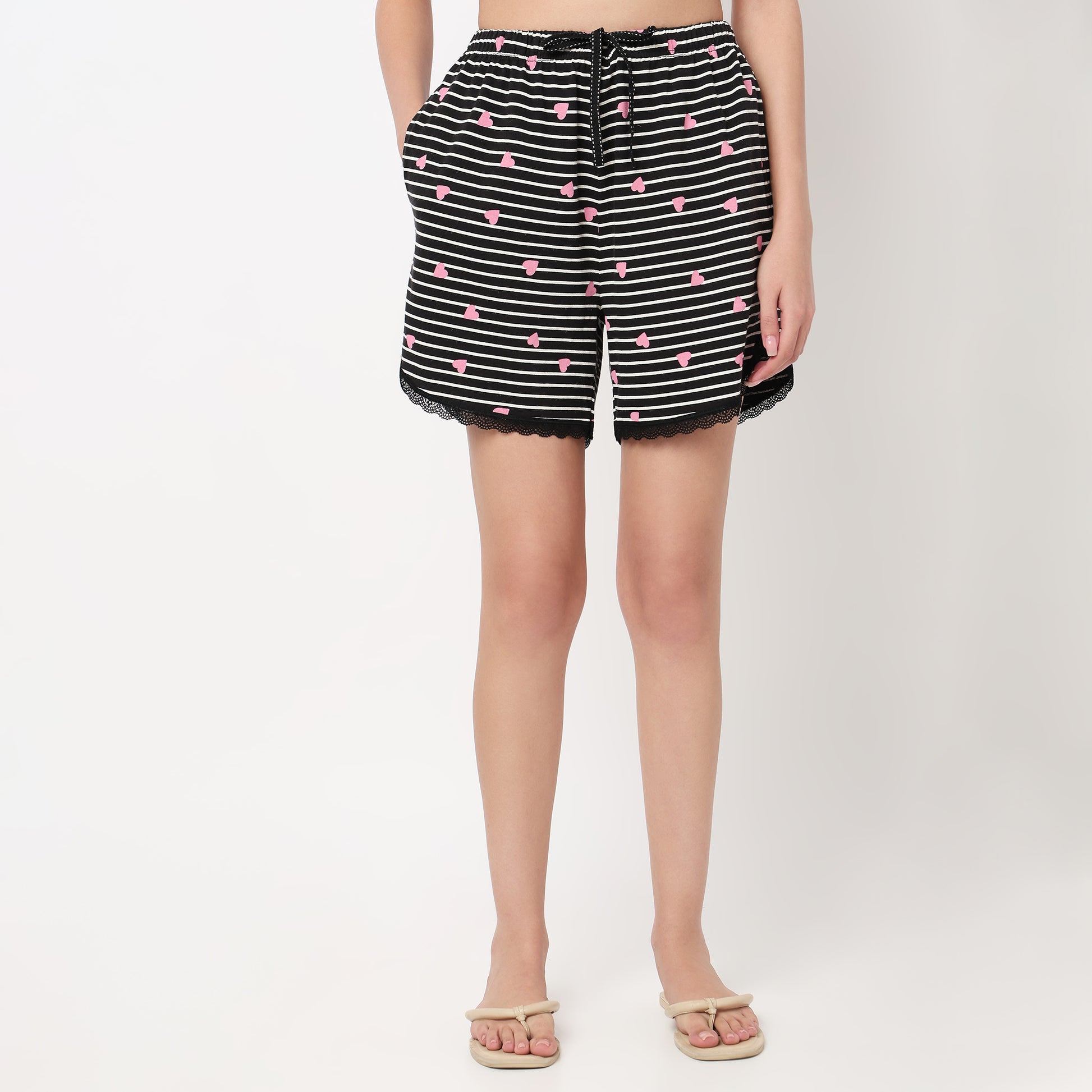 Cotton Printed Lounge Shorts