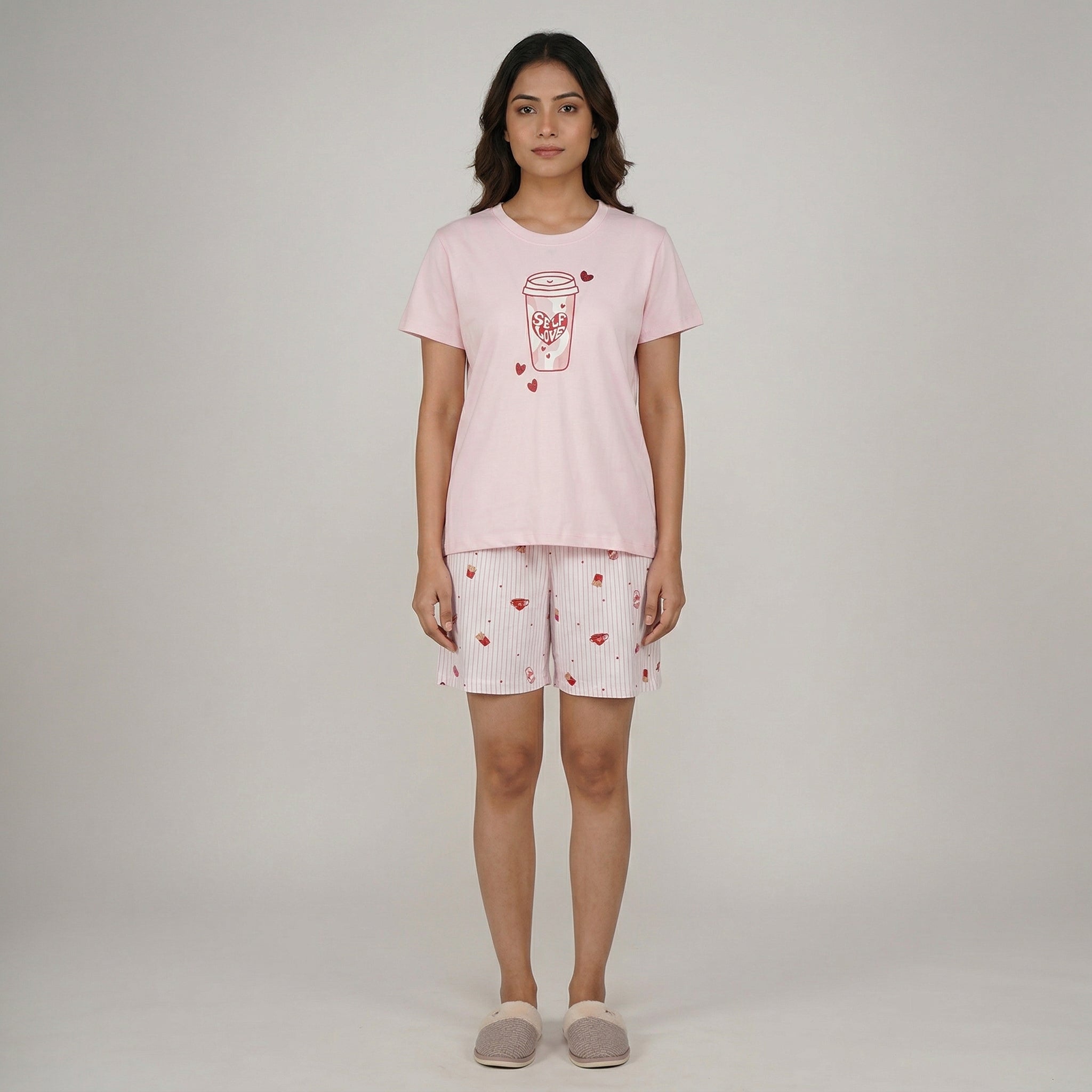 Cotton Printed Lounge Shorts