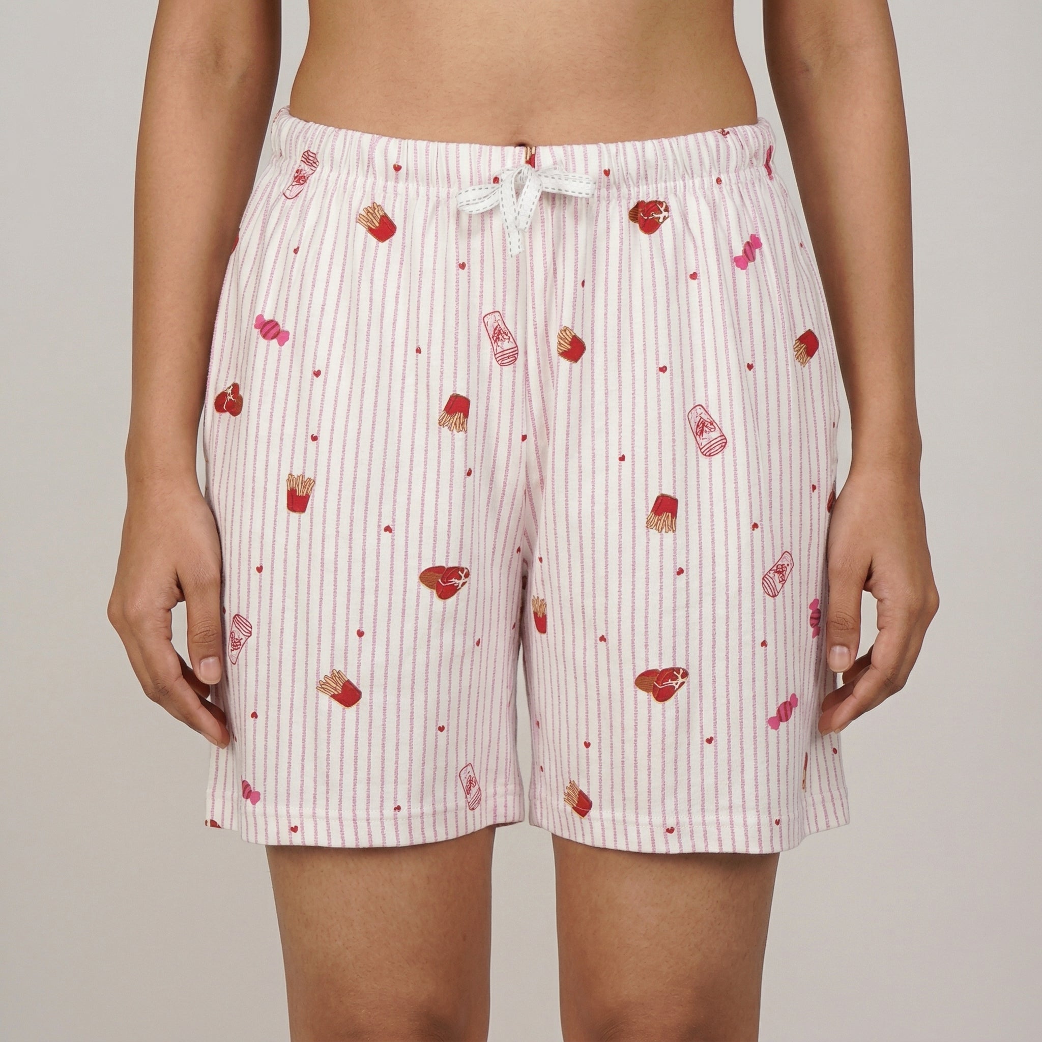 Cotton Printed Lounge Shorts