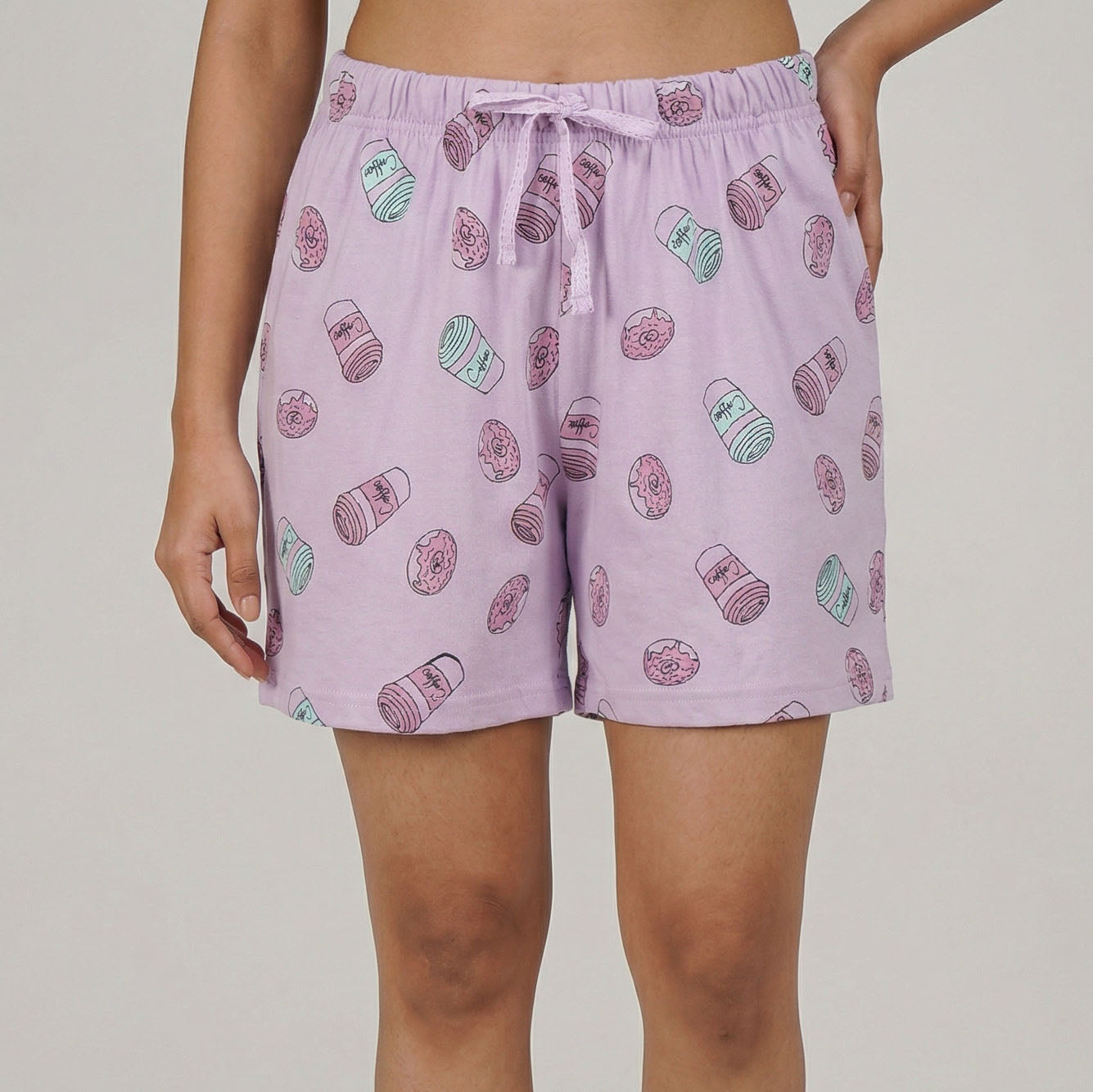 Cotton Printed Lounge Shorts