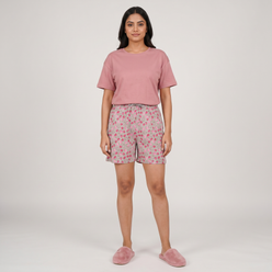 Cotton Printed Lounge Shorts