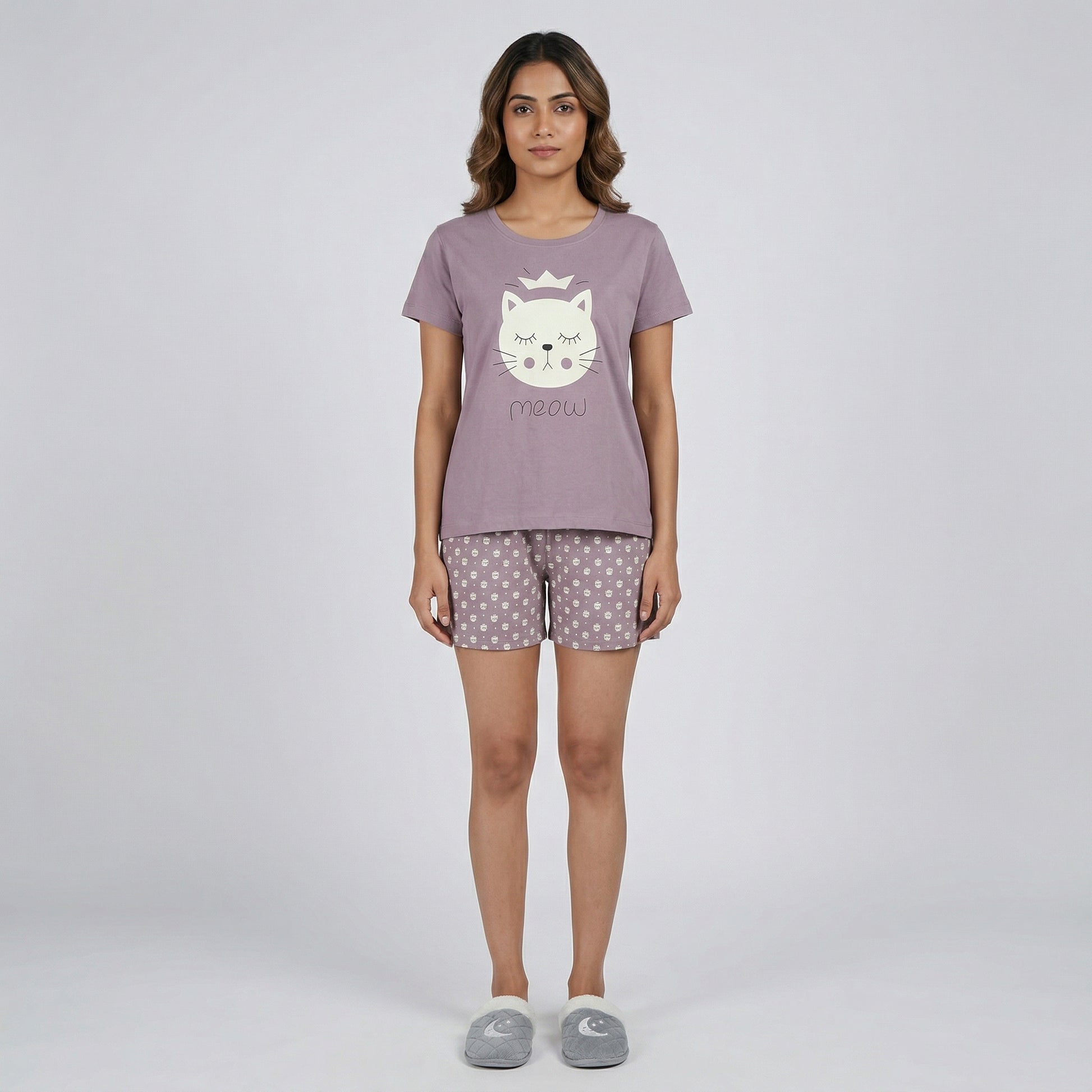 Cotton Printed Lounge Shorts