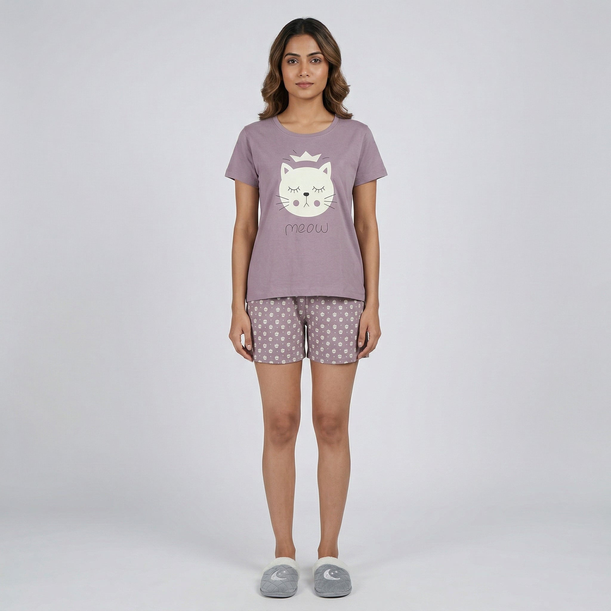 Cotton Printed Lounge Shorts