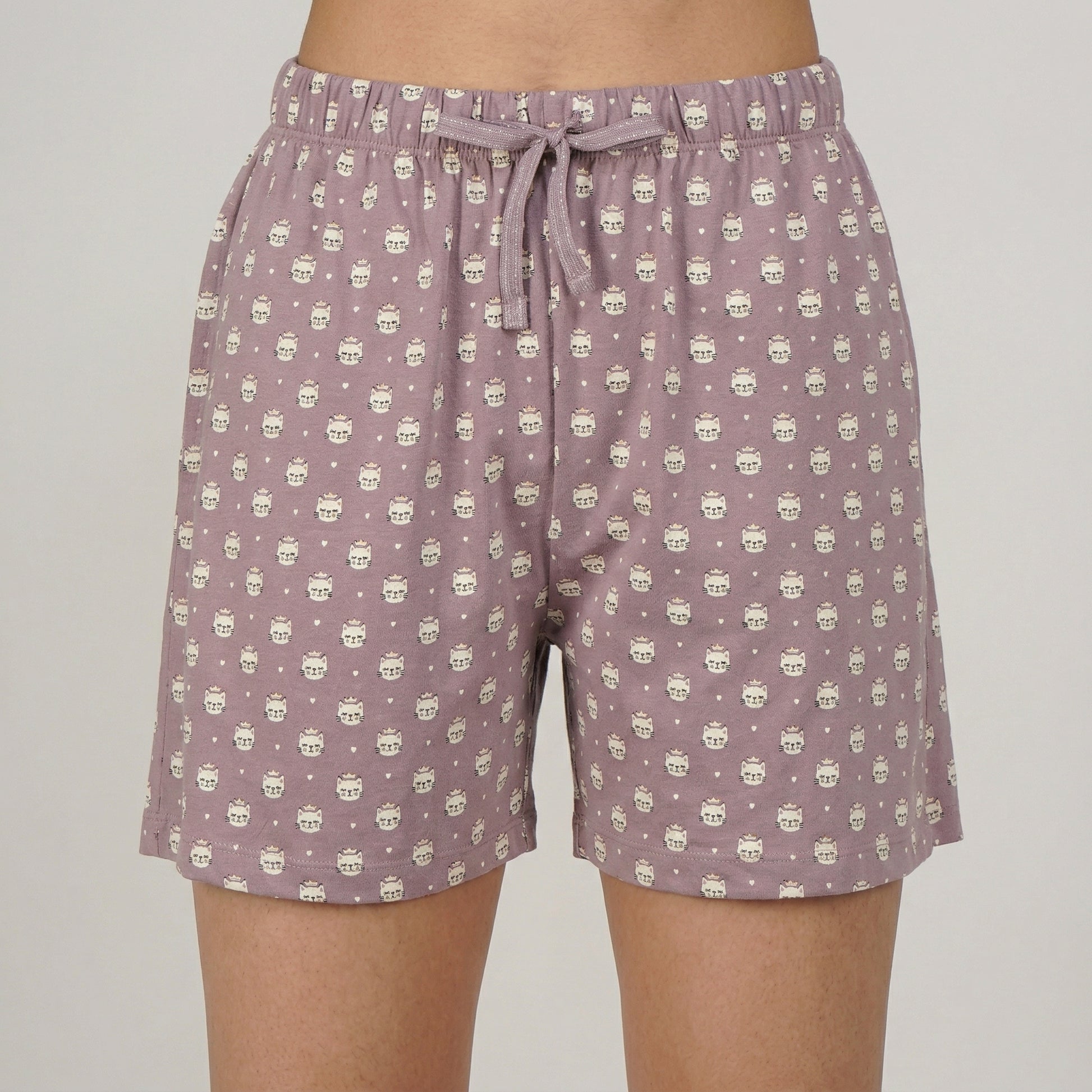 Cotton Printed Lounge Shorts