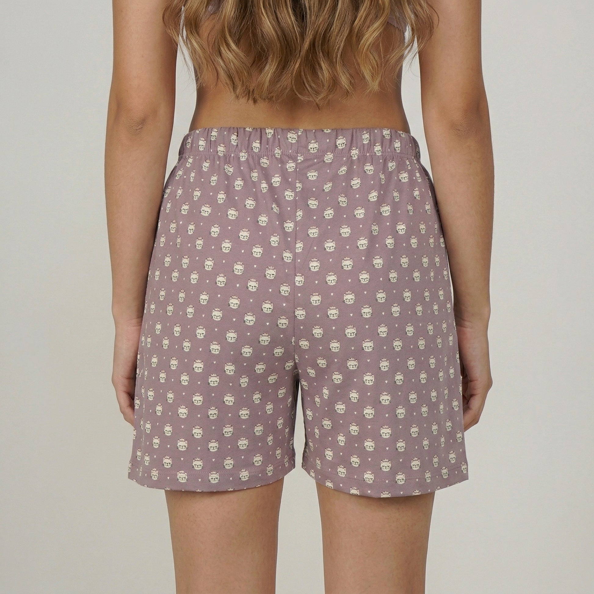 Cotton Printed Lounge Shorts