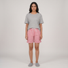 Cotton Checkered Lounge Shorts