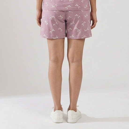Cotton Printed Lounge Shorts