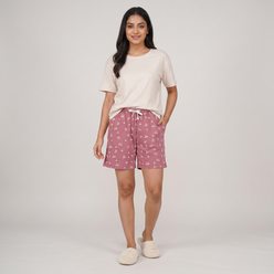 Cotton Printed Lounge Shorts