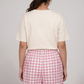 Cotton Checkered Lounge Shorts