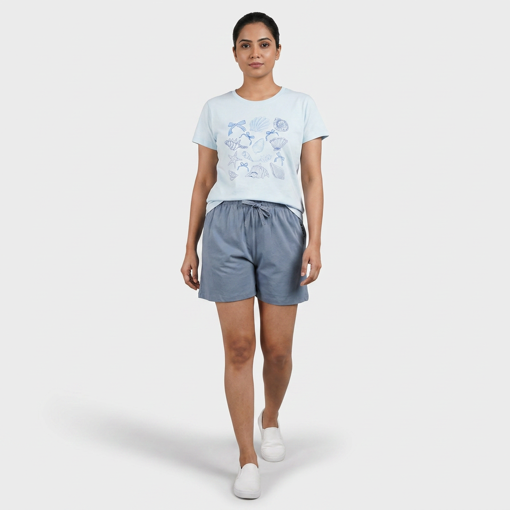 Cotton Solid Lounge Shorts