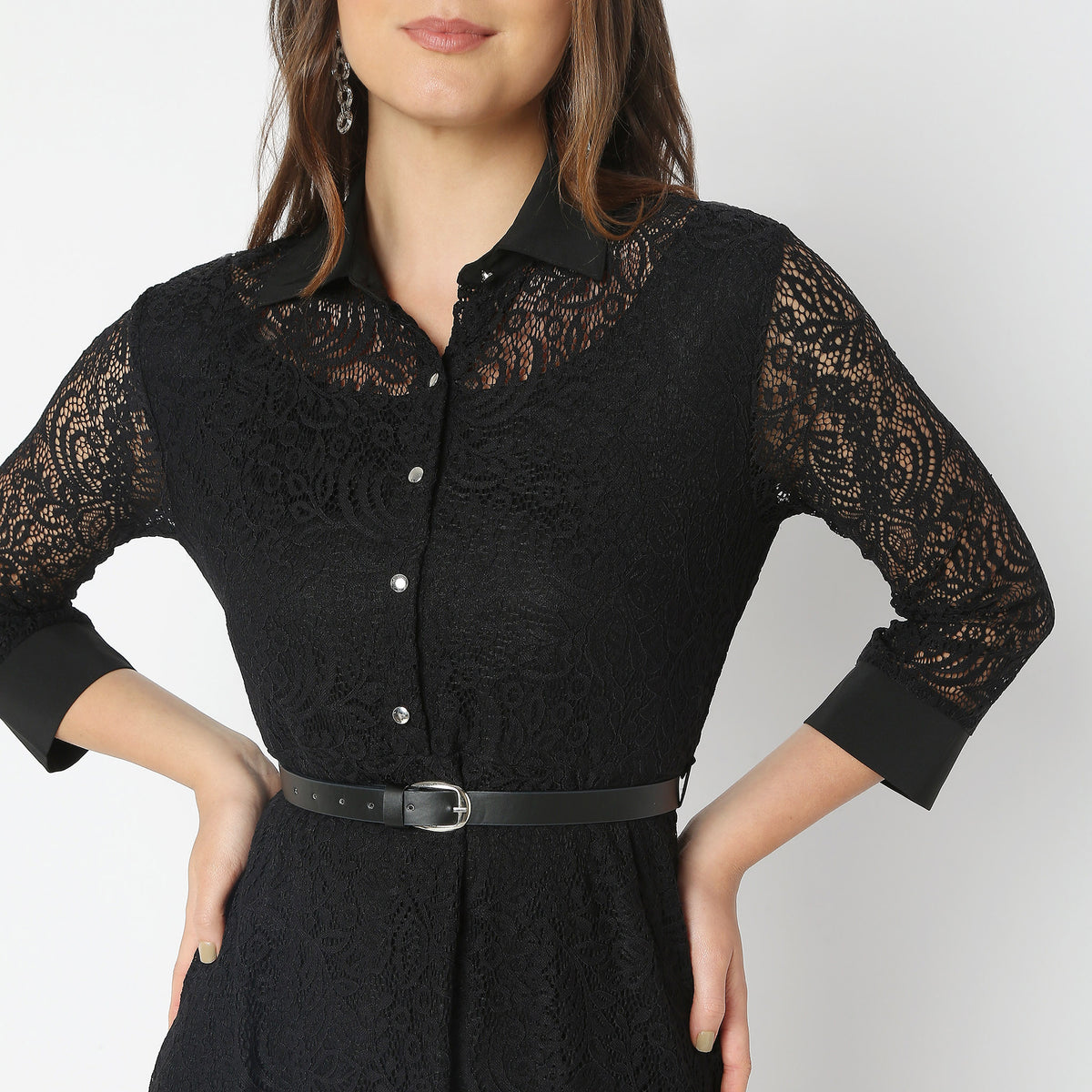 Slim Fit Lace Dress