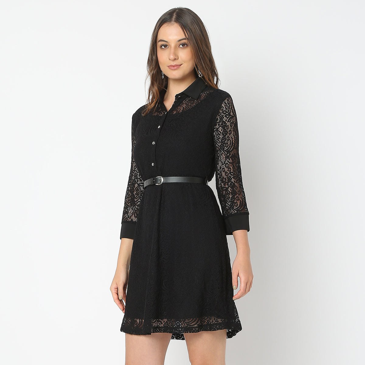 Slim Fit Lace Dress