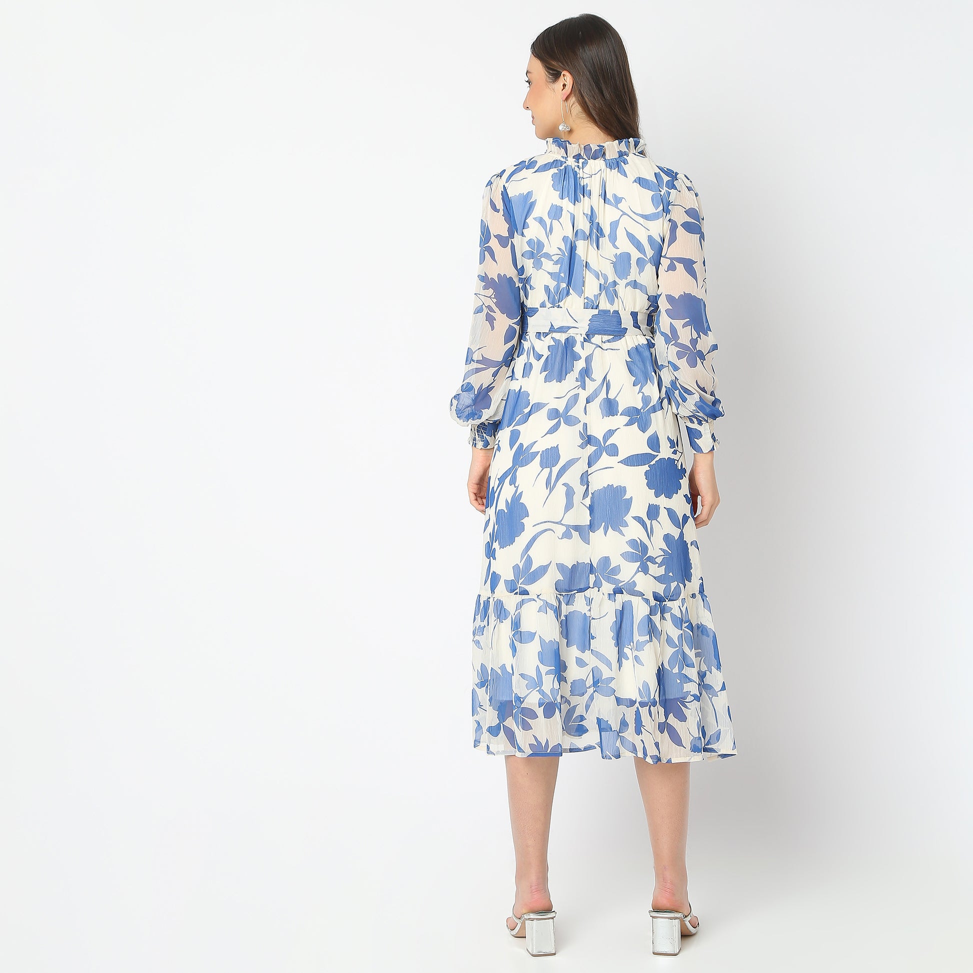 Flare Fit Printed Dress