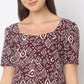 Regular Fit Printed Dress