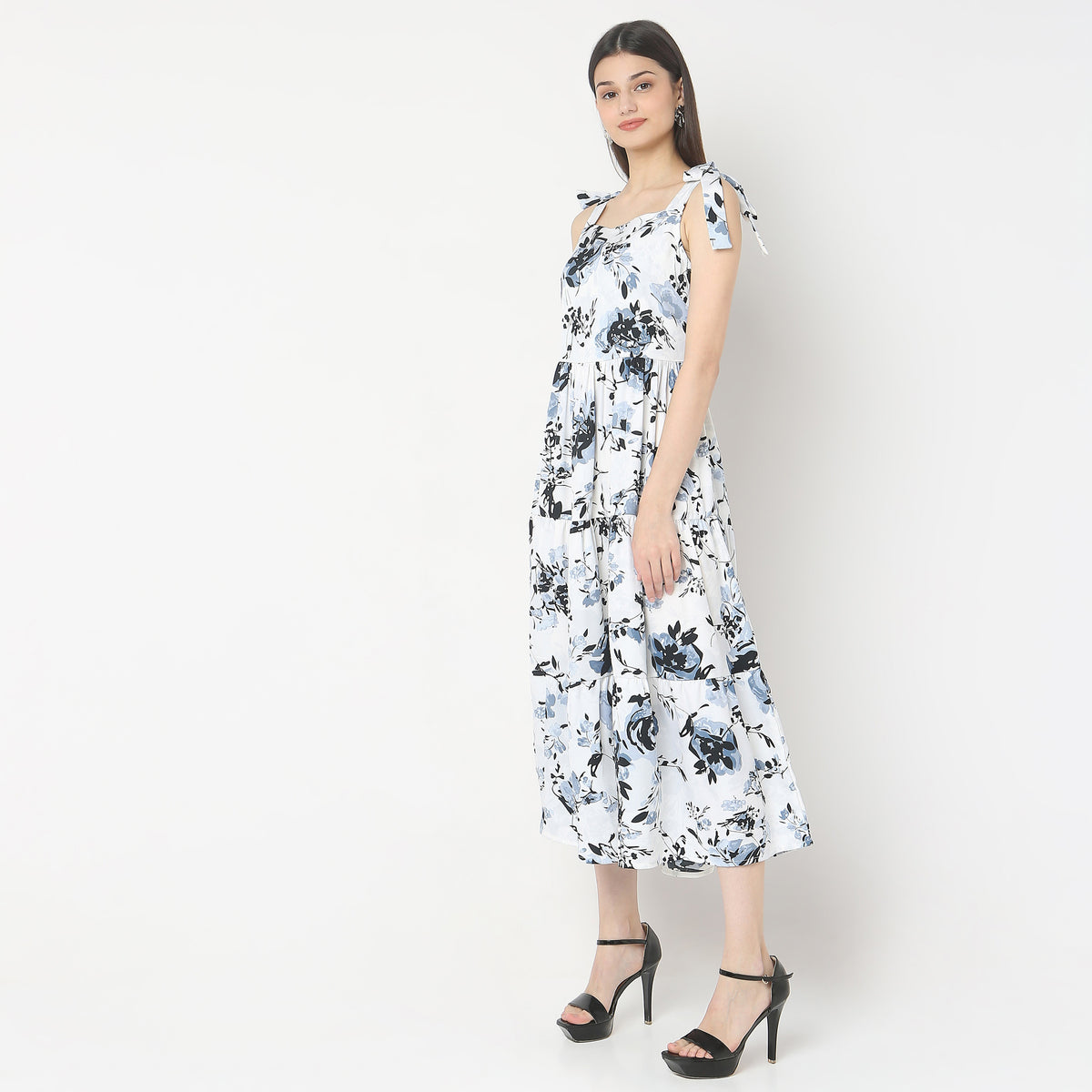 Regular Fit Printed Dress