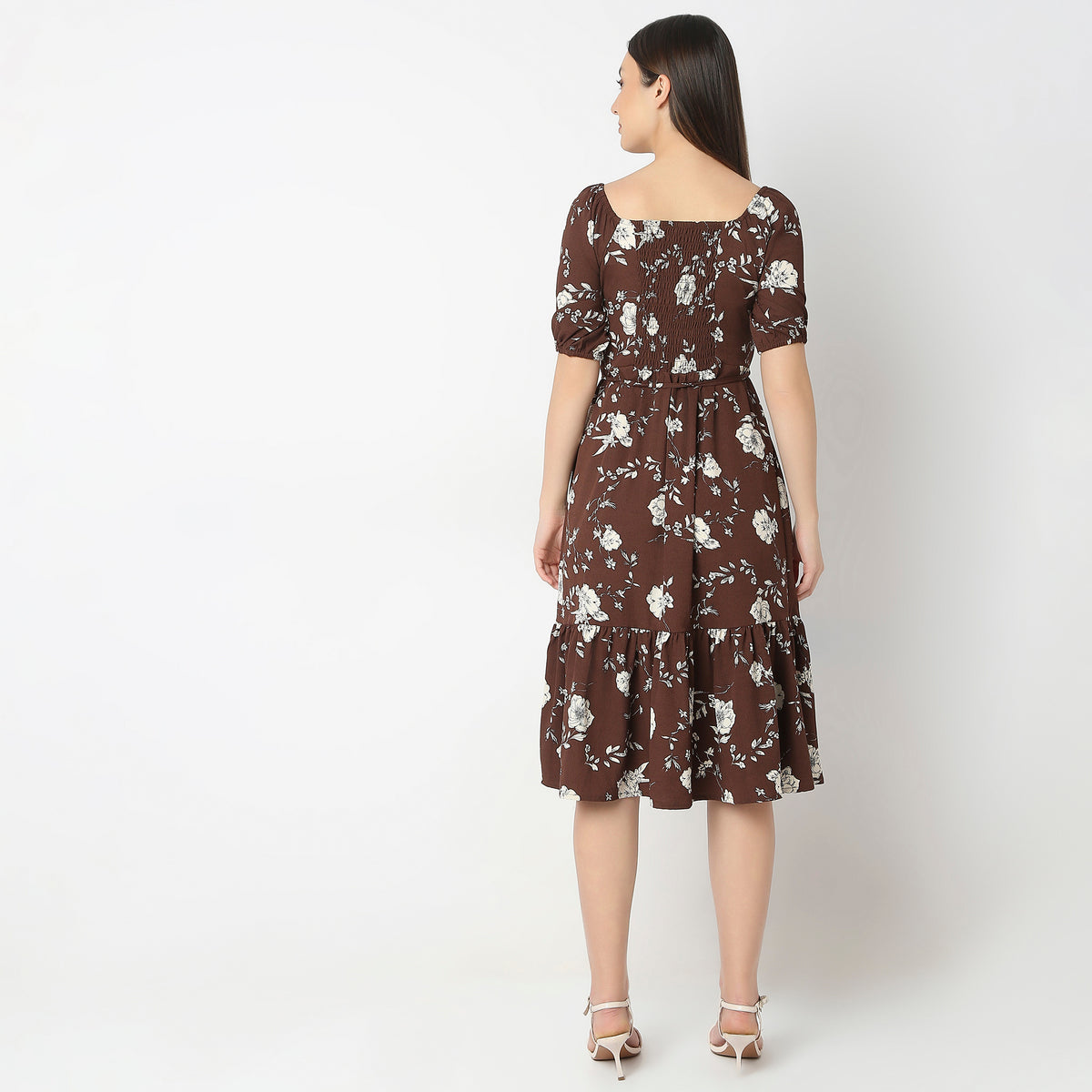 Regular Fit Printed Dress